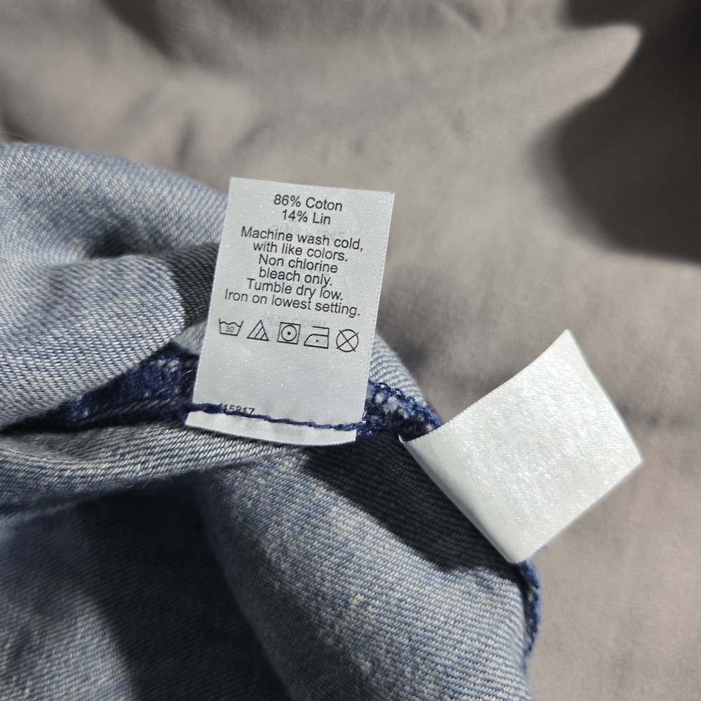 NWT Madewell Chambray mini Skirt 4 - Picture 4 of 6